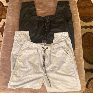 2-pack Mens Joggers, Gray and Black, New with Tags